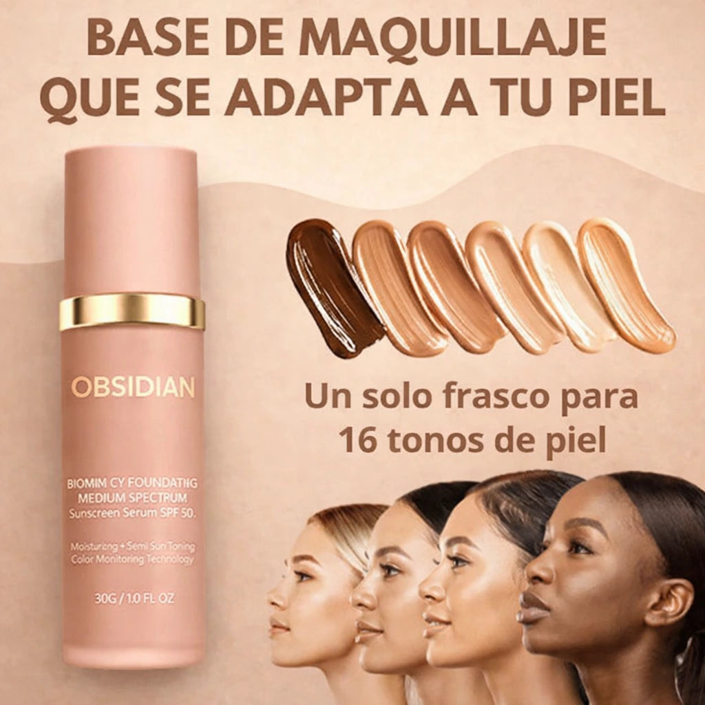 Base de Maquillaje Antiedad con SPF 50 – Se Adapta a tu Tono de Piel