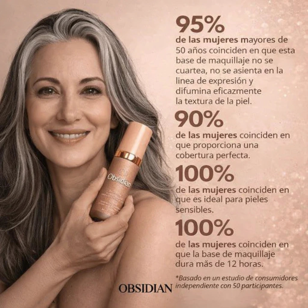 Base de Maquillaje Antiedad con SPF 50 – Se Adapta a tu Tono de Piel