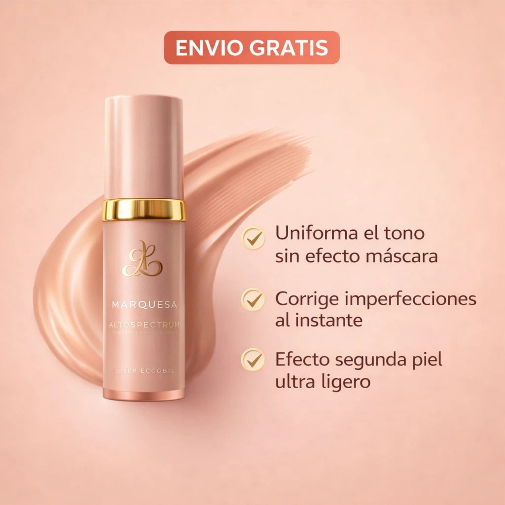 Base de Maquillaje Antiedad con SPF 50 – Se Adapta a tu Tono de Piel